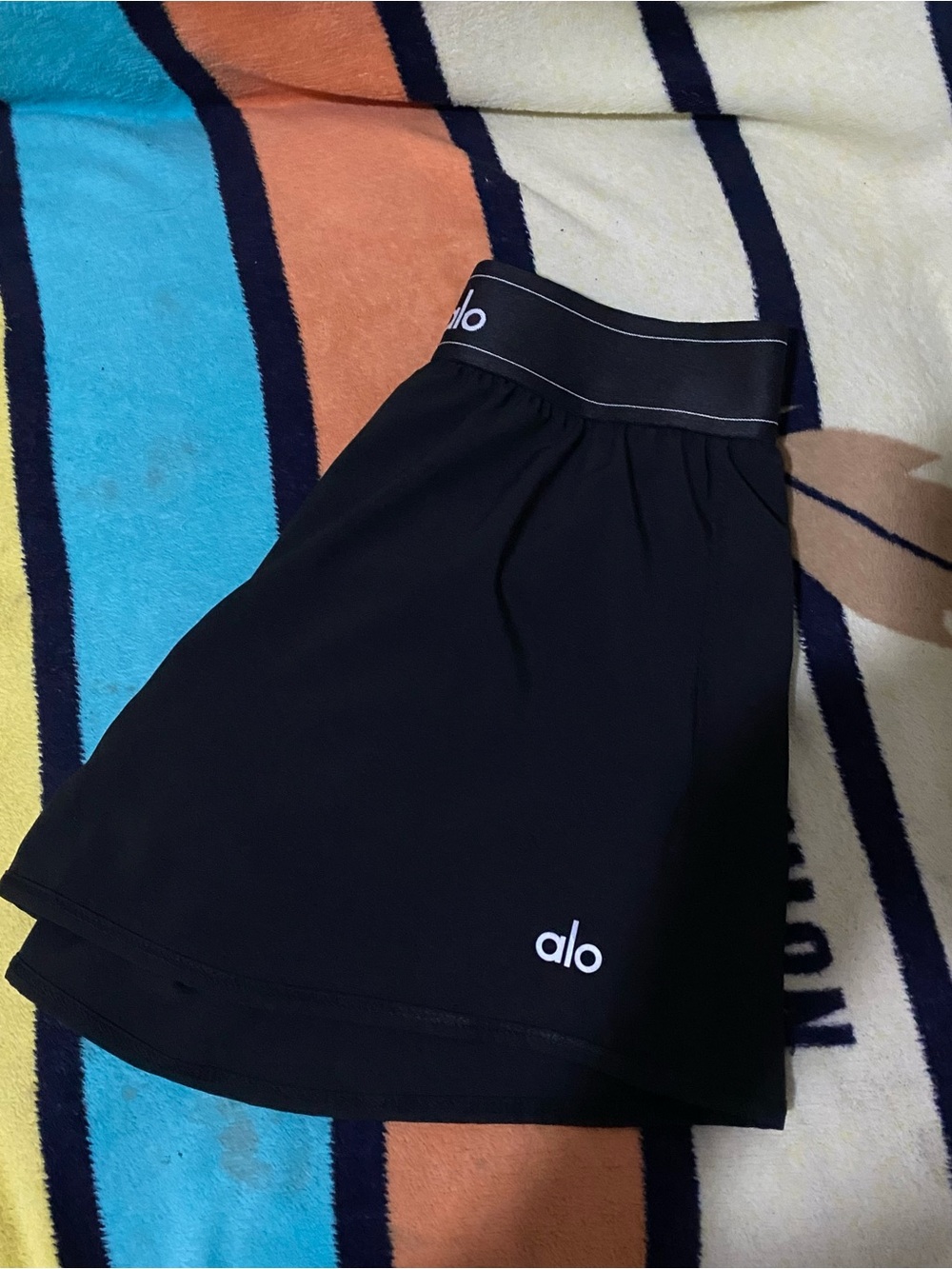 ALO Yoga Black Short Sleeve Mini Tee Dress - Picture 4 of 4